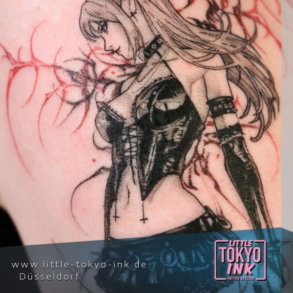 ALIENOSAURUS Tattoo-Artist,Manga Girl