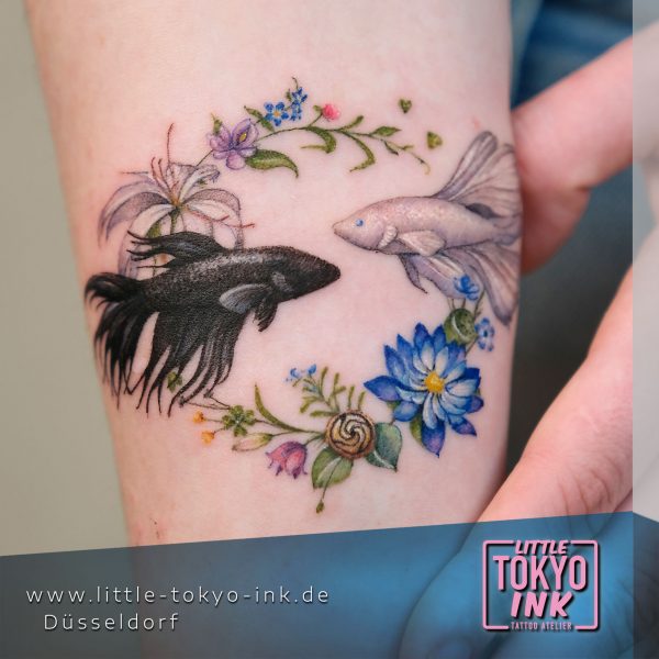 ALIENOSAURUS Tattoo-Artist,Schleierschwanz Fische