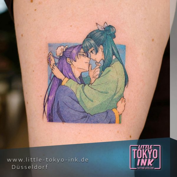 ALIENOSAURUS Tattoo-Artist,Two Mange girls in love