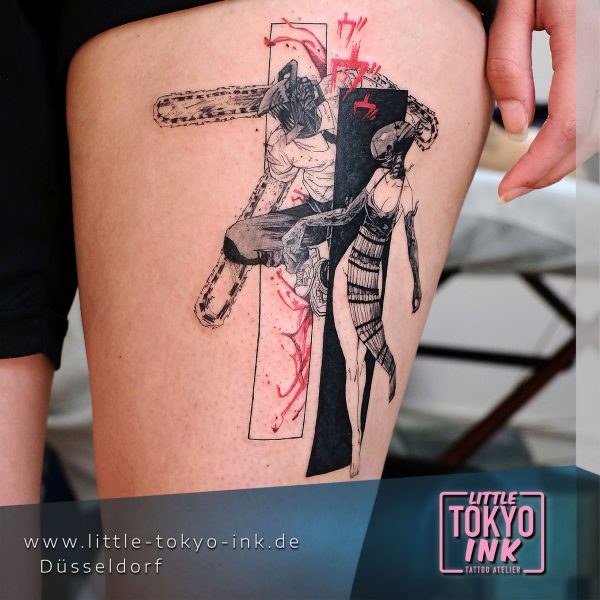 ALIENOSAURUS Tattoo-Artist,Manga Fantasy Figur