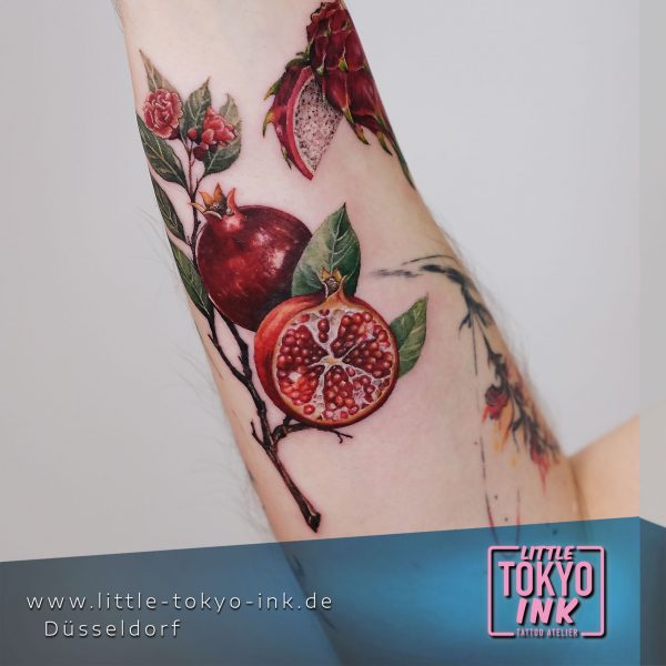 ALIENOSAURUS Tattoo-Artist,Granatapfel